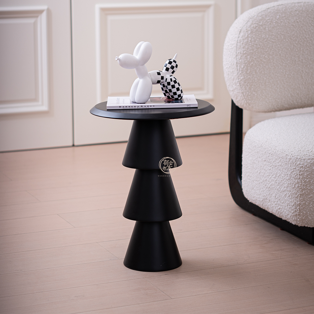 ANTER Round Side Table solid wood round coffee table