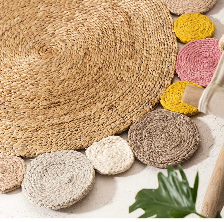 Natural Jute Hand-braided Rug 05 天然黃麻地毯 05