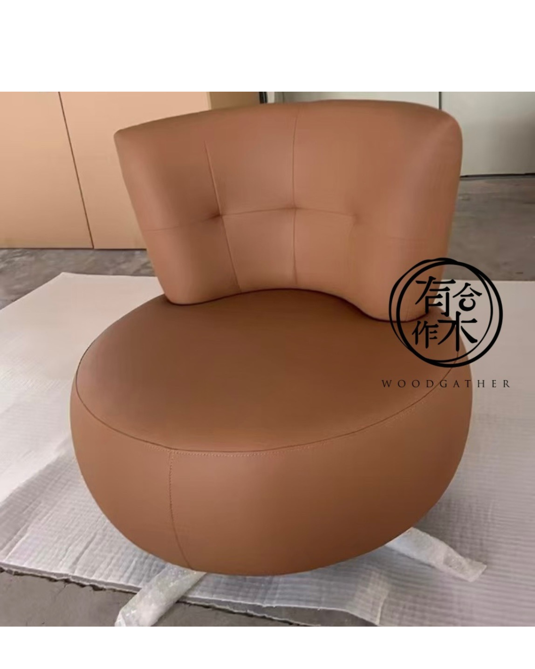 ANTER Swivel Lounge Chair 01 旋轉休閑椅 (仿皮 PU)