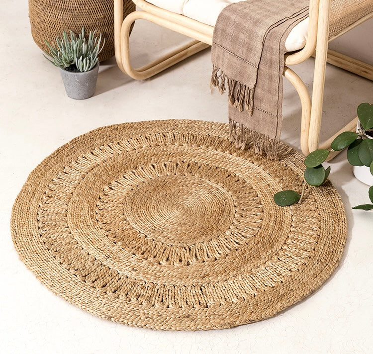 Natural Jute Hand-braided Rug 03 天然黃麻地毯 03