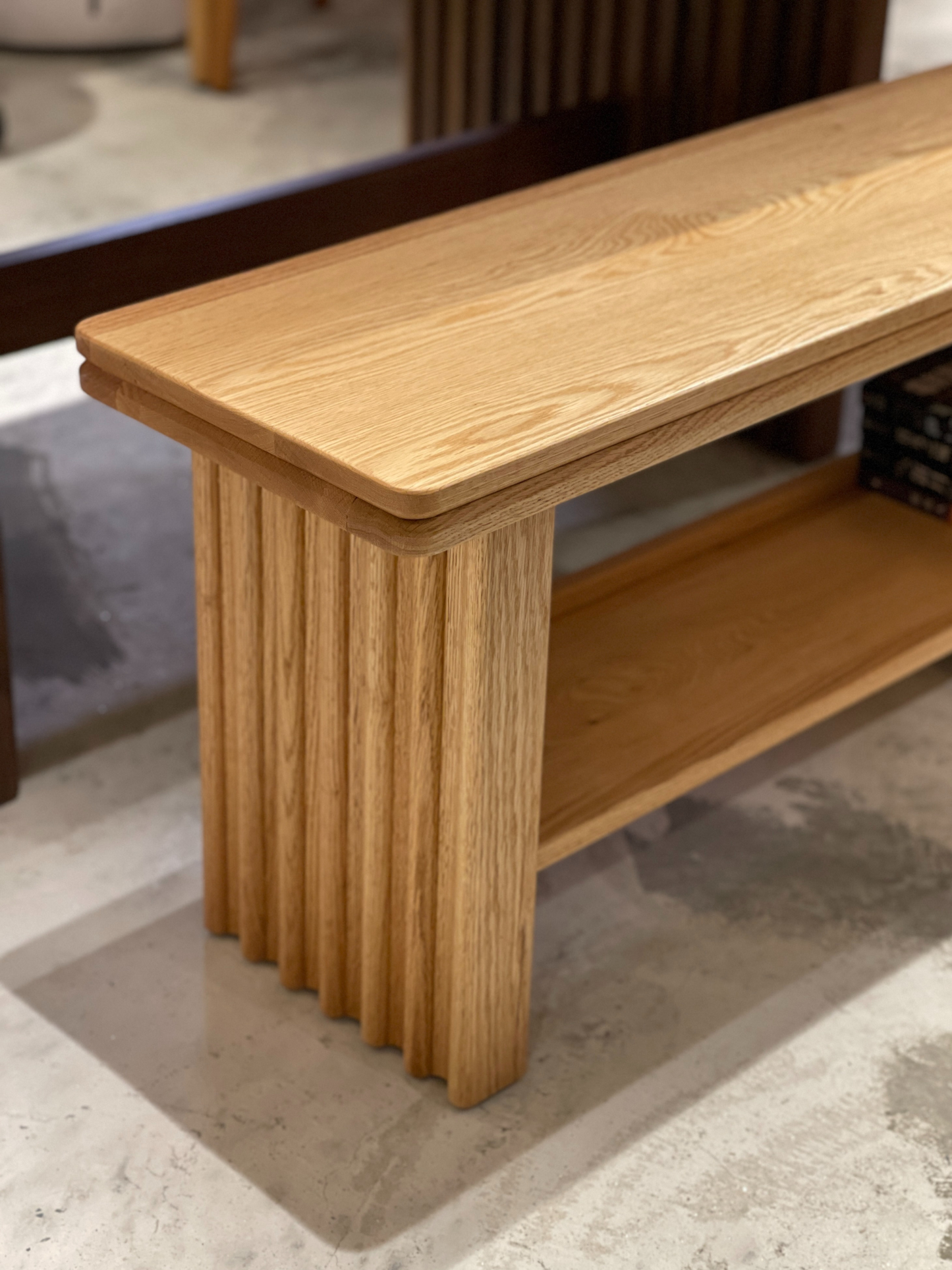 DELIGHT Bench with Shelf 02 實木長椅(可訂造)