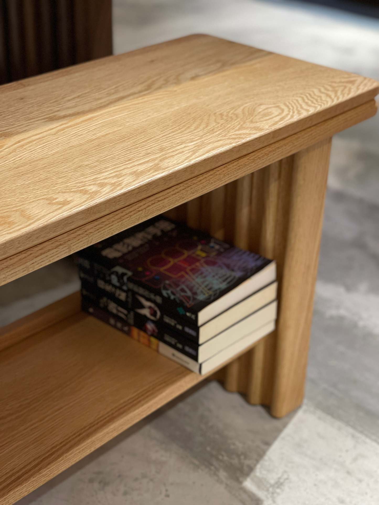DELIGHT Bench with Shelf 02 實木長椅(可訂造)