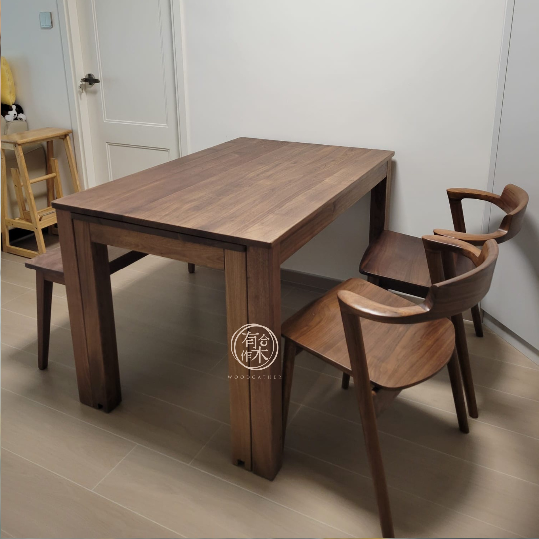 DELIGHT Extendable Table 02 實木側開合餐枱 (可訂造)