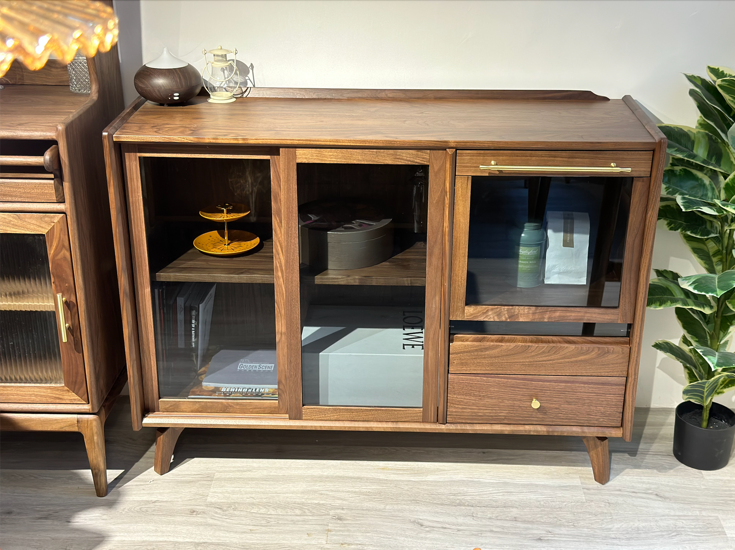 FOREST Sideboard with Slide Door solid wood sideboard