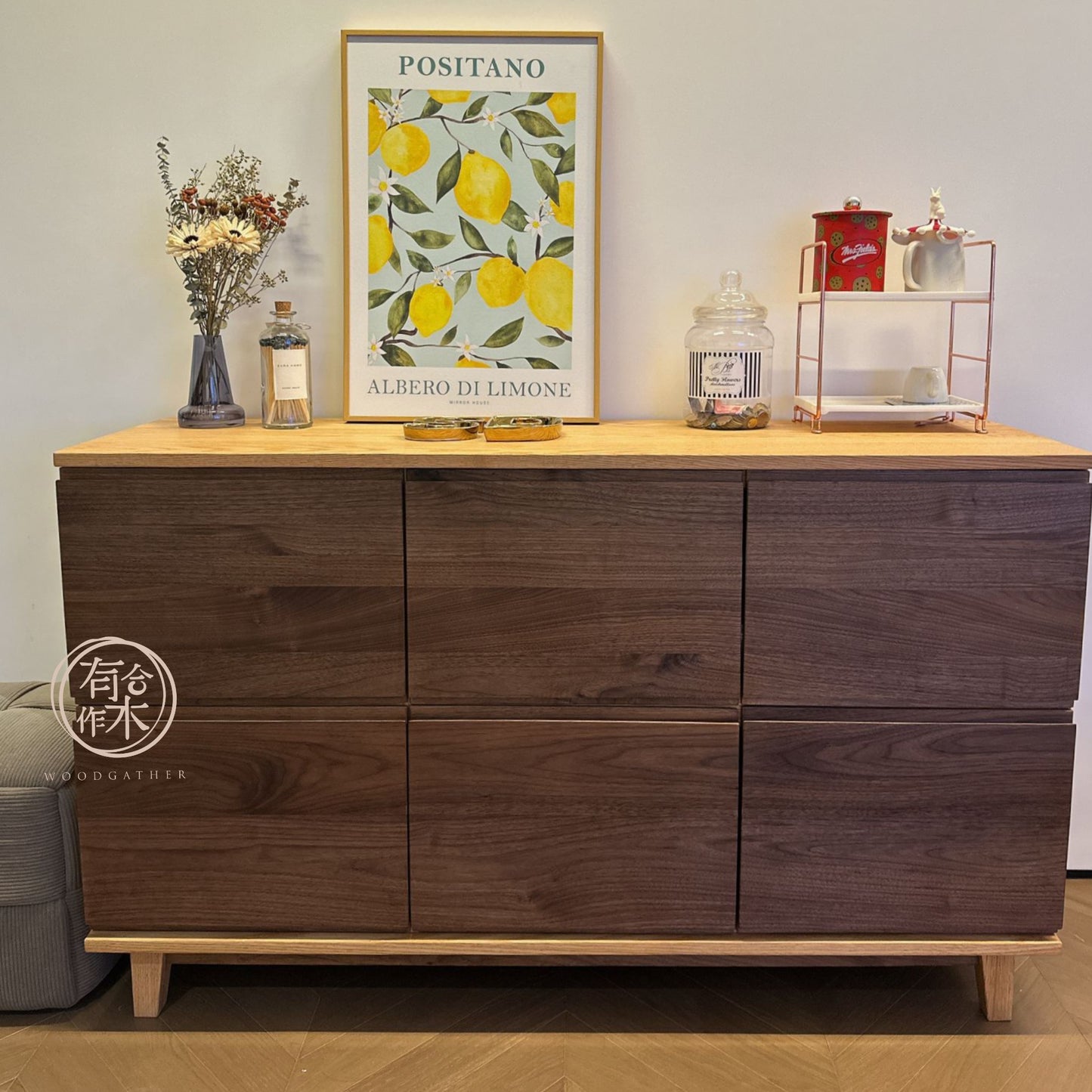 SIMPLY 6-Door Sideboard 實木邊櫃(可訂造)