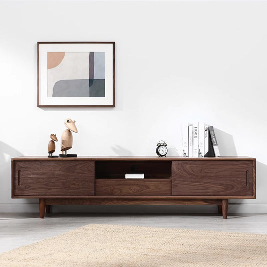 FOREST TV Board 03 drawer with sliding door solid wood TV cabinet