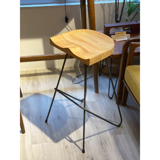 【陳列品出售】POT Bar Stool 印尼柚木吧椅