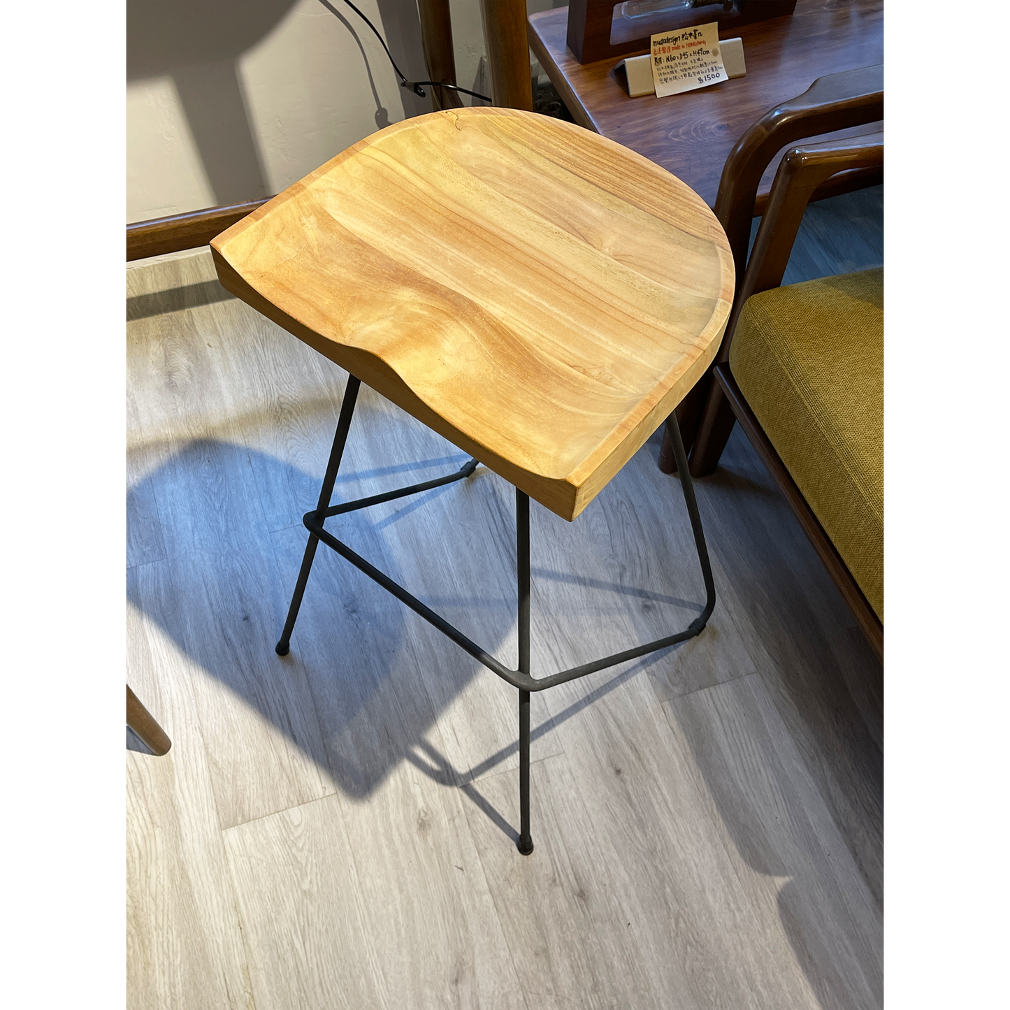 【陳列品出售】POT Bar Stool 印尼柚木吧椅