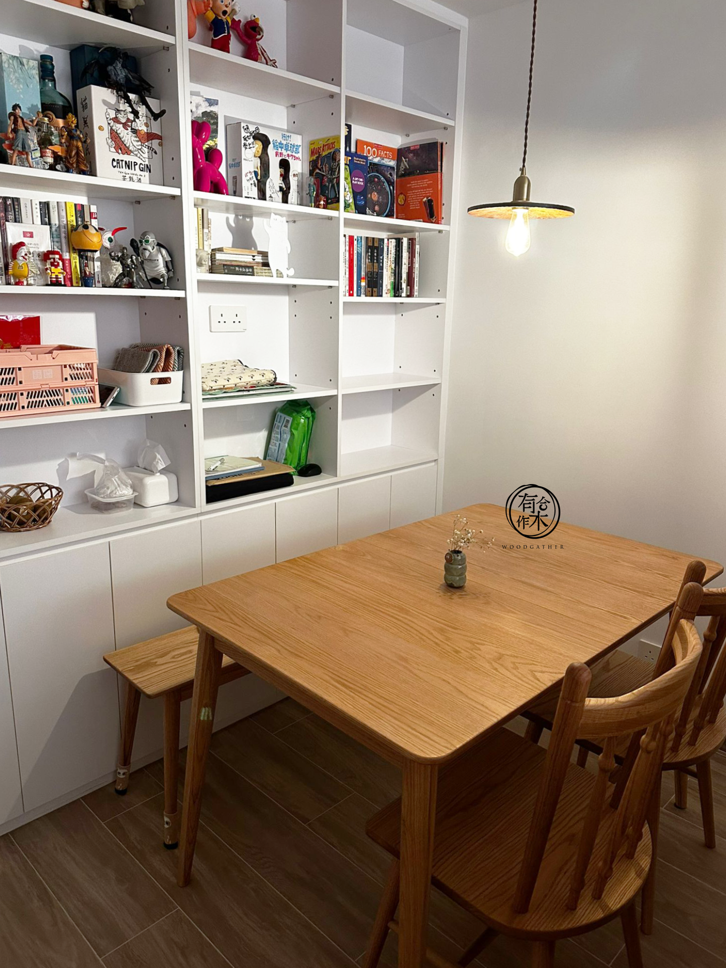 DELIGHT Extendable Table 實木開合餐枱 (可訂造,亦可改為固定餐枱)