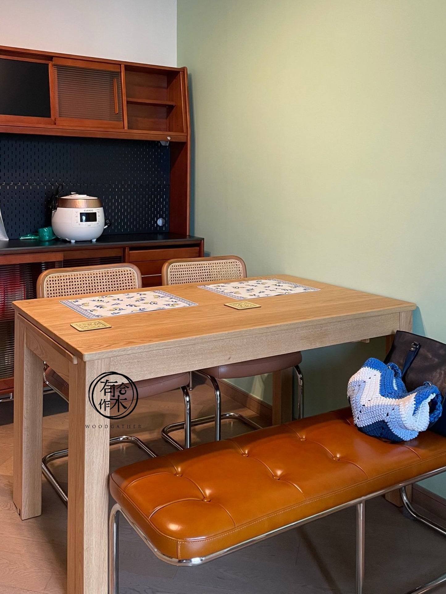 DELIGHT Extendable Table Solid wood opening and closing dining table (fixed dining table can be customized)
