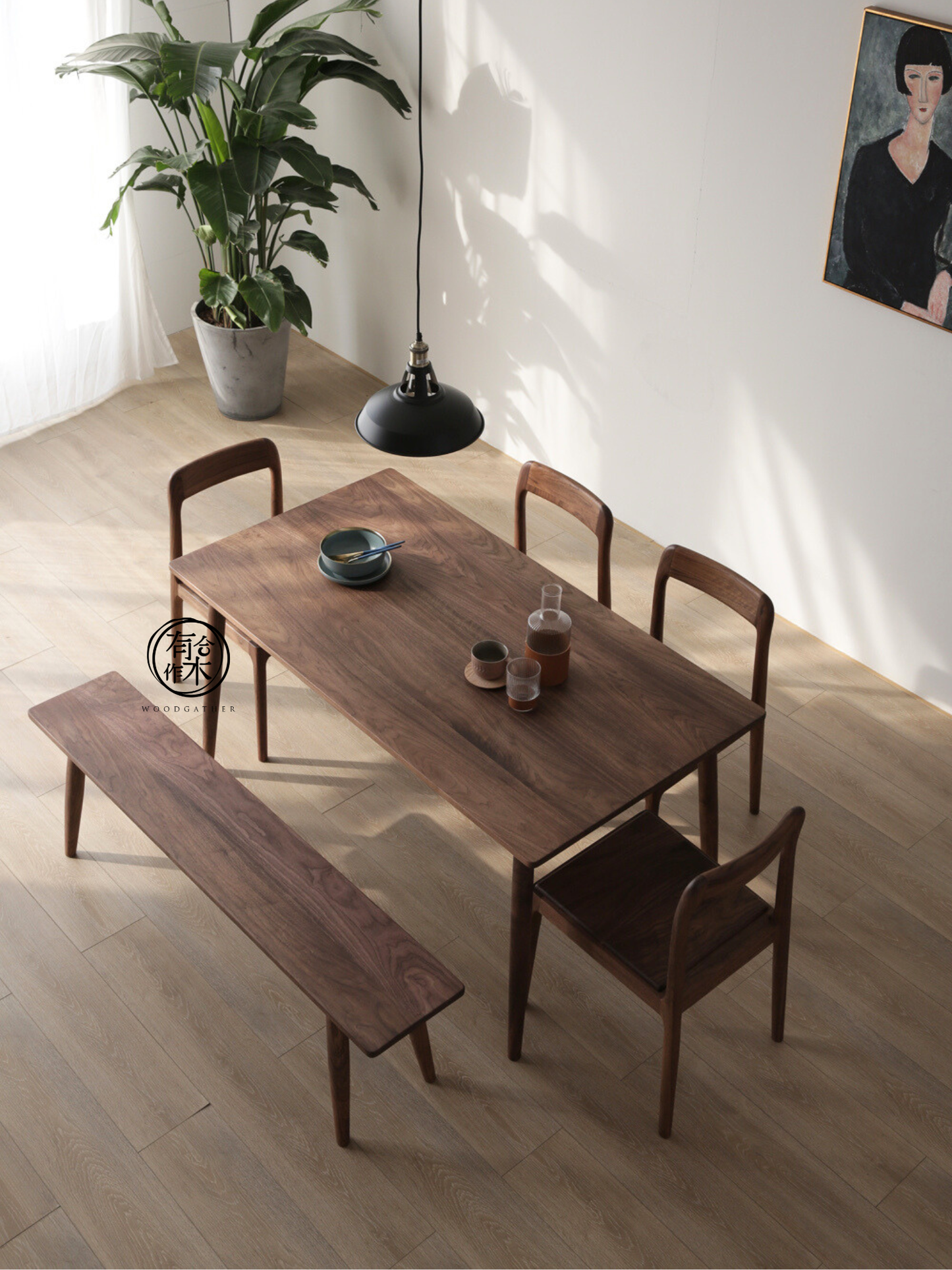 SIMPLY Edge Dining Table solid wood dining table