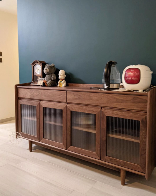 SIMPLY 4-Door Sideboard with Drawer solid wood storage cabinet