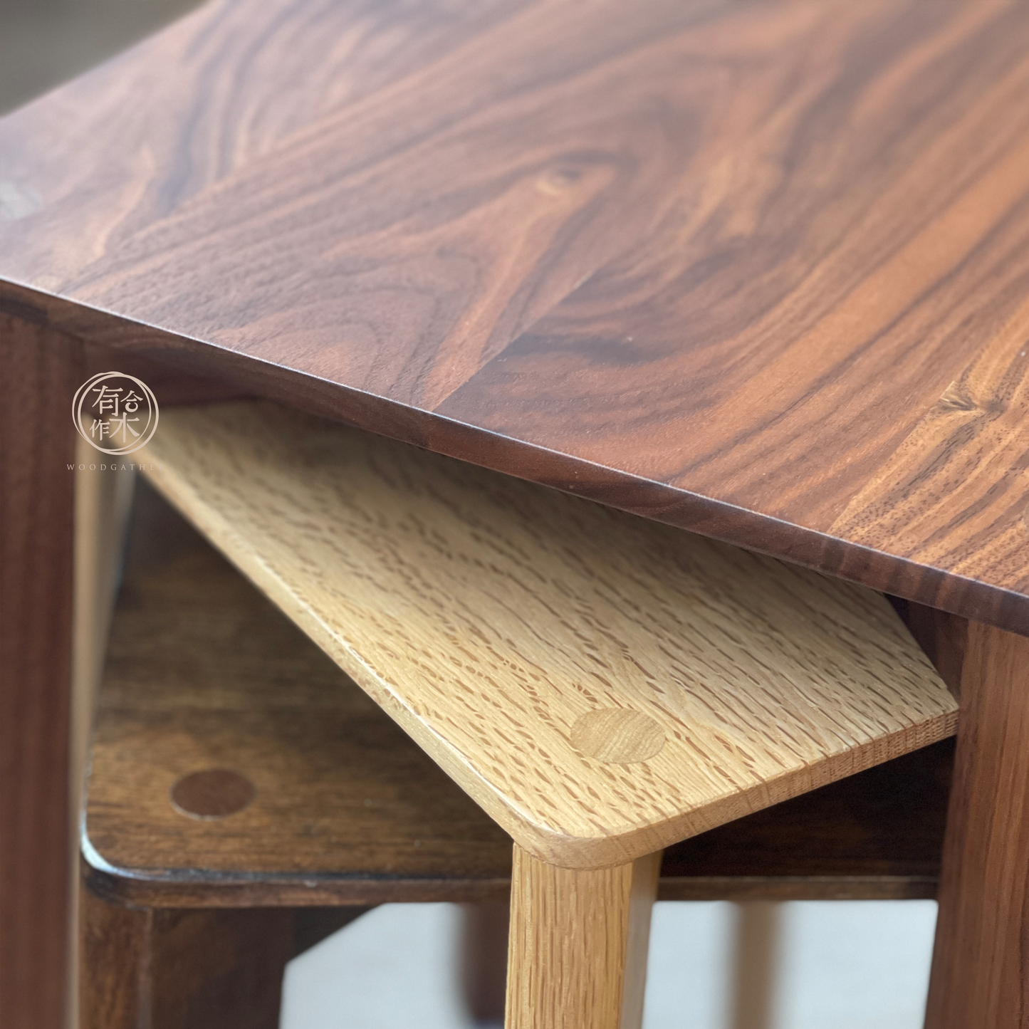 LUMINOUS Stackable Stool solid wood stackable chair