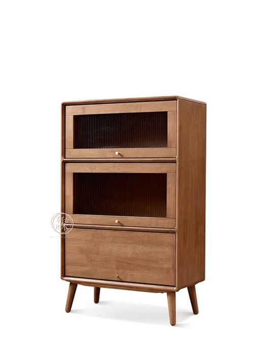 VARIETY-Cherry Glass Door Sideboard 02 實木邊櫃
