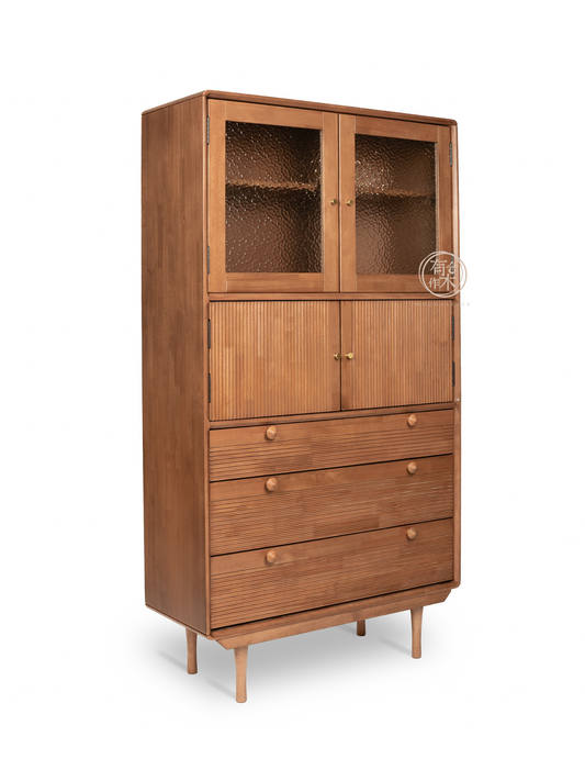 VARIETY-Cherry Glass Door Sideboard 04 實木邊櫃