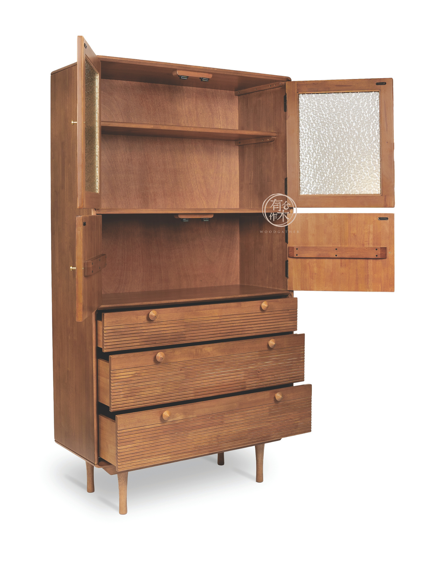 VARIETY-Cherry Glass Door Sideboard 04 實木邊櫃