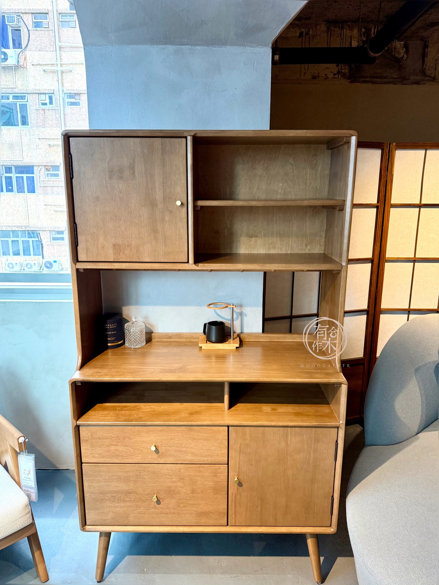 VARIETY-Cherry High Sideboard - 2-Door / 2 Drawers with Shelf 實木高餐邊櫃