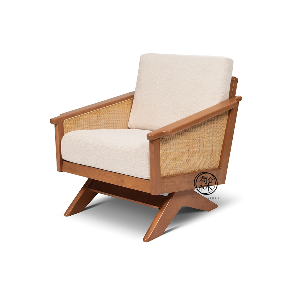 VARIETY-Cherry Rattan Sofa 01 實木藤織梳化