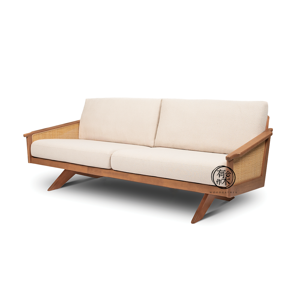 VARIETY-Cherry Rattan Sofa 01 實木藤織梳化