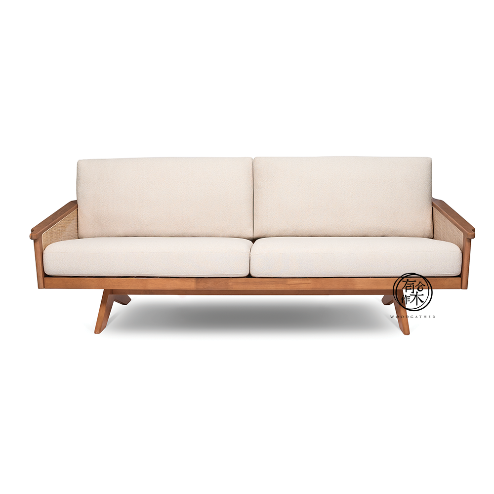 VARIETY-Cherry Rattan Sofa 01 實木藤織梳化