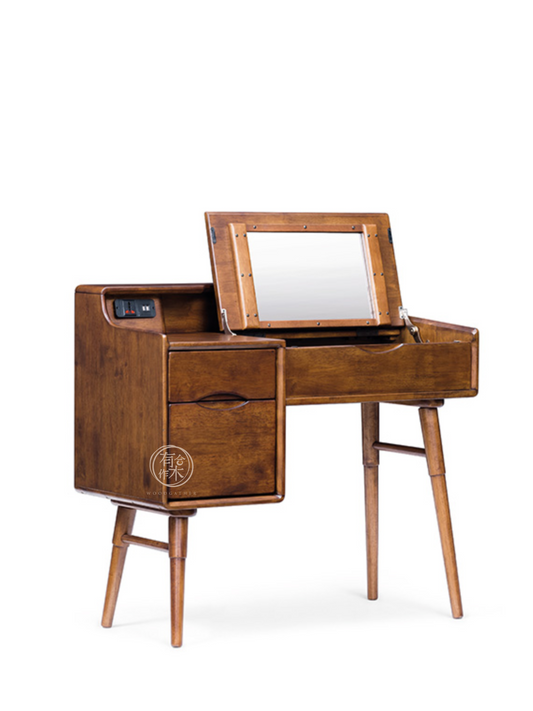 VARIETY 100 Vanity Desk 02 (with socket) solid wood dressing table