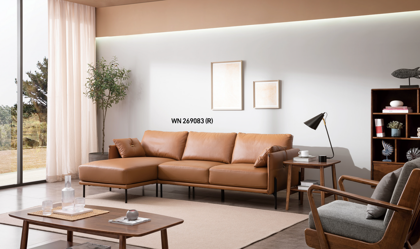 VARIETY Leather Sofa 01 Half leather cowhide sofa