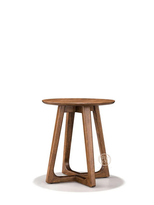 VARIETY Round Side Table solid wood round side table