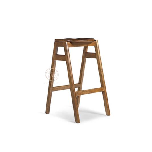 VARIETY Iron Bar Stool (a pair) solid wood bar stool