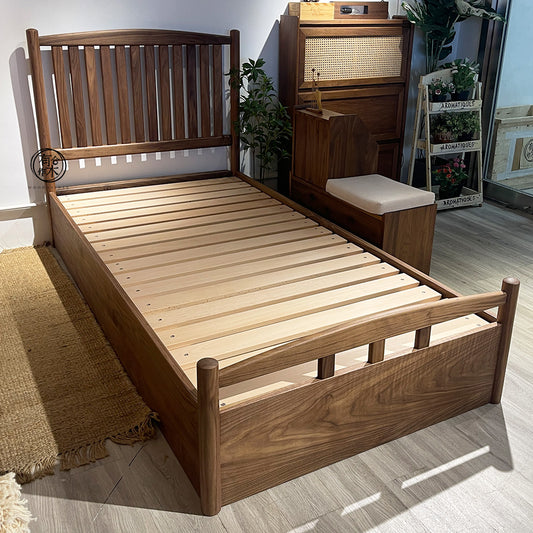 DELIGHT Bed Frame 01 實木油壓床架（溫莎床頭板款式）｜可訂造非油壓