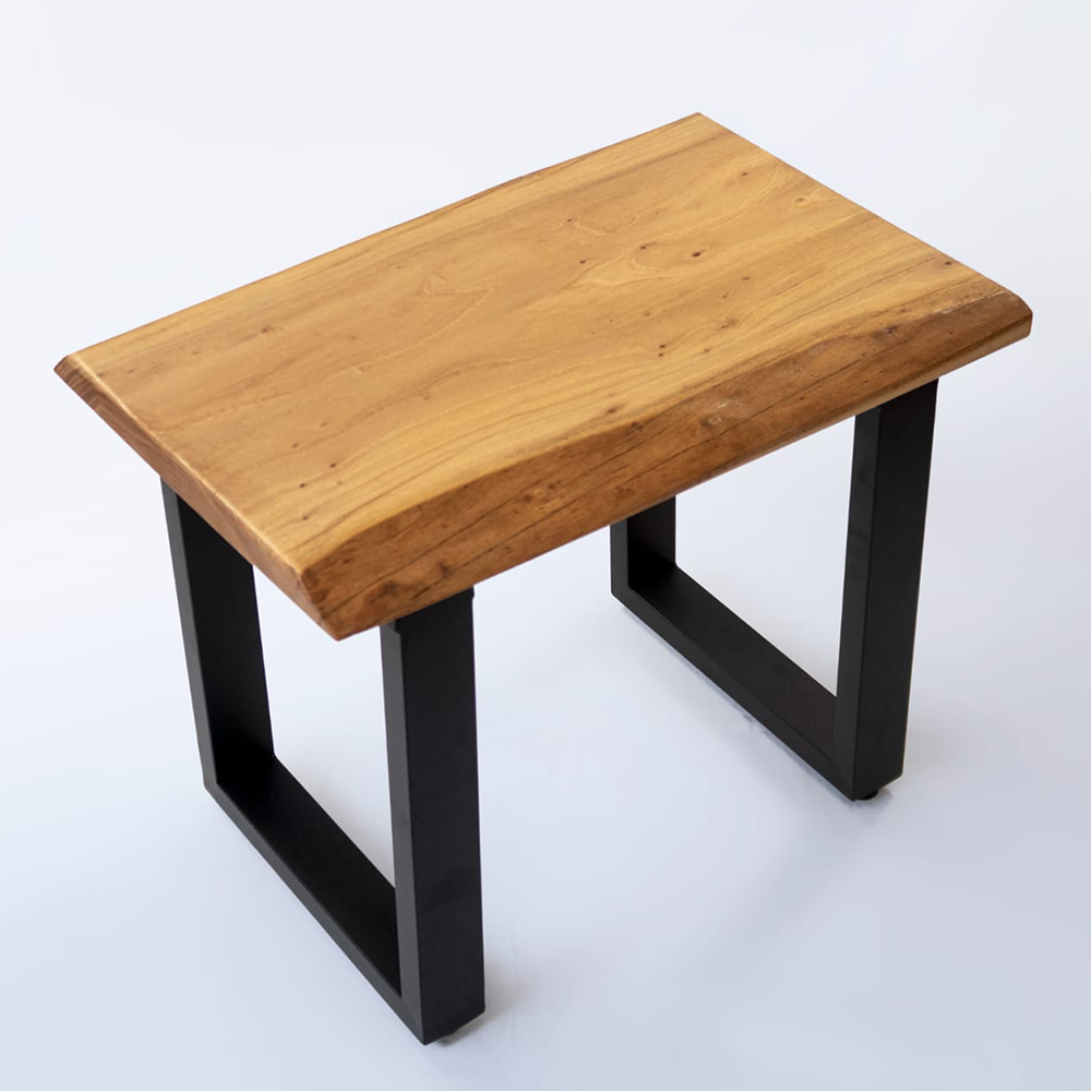 Appreciating wood | Laowu Liang elm log coffee table/small stool