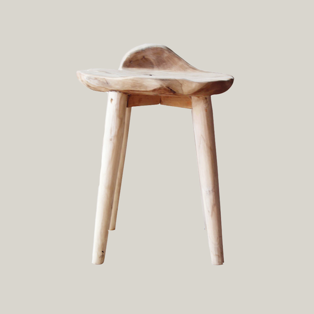 【已售罄】EARTH Teak Handmade Stool 印尼手工原木凳(陳列品出售)