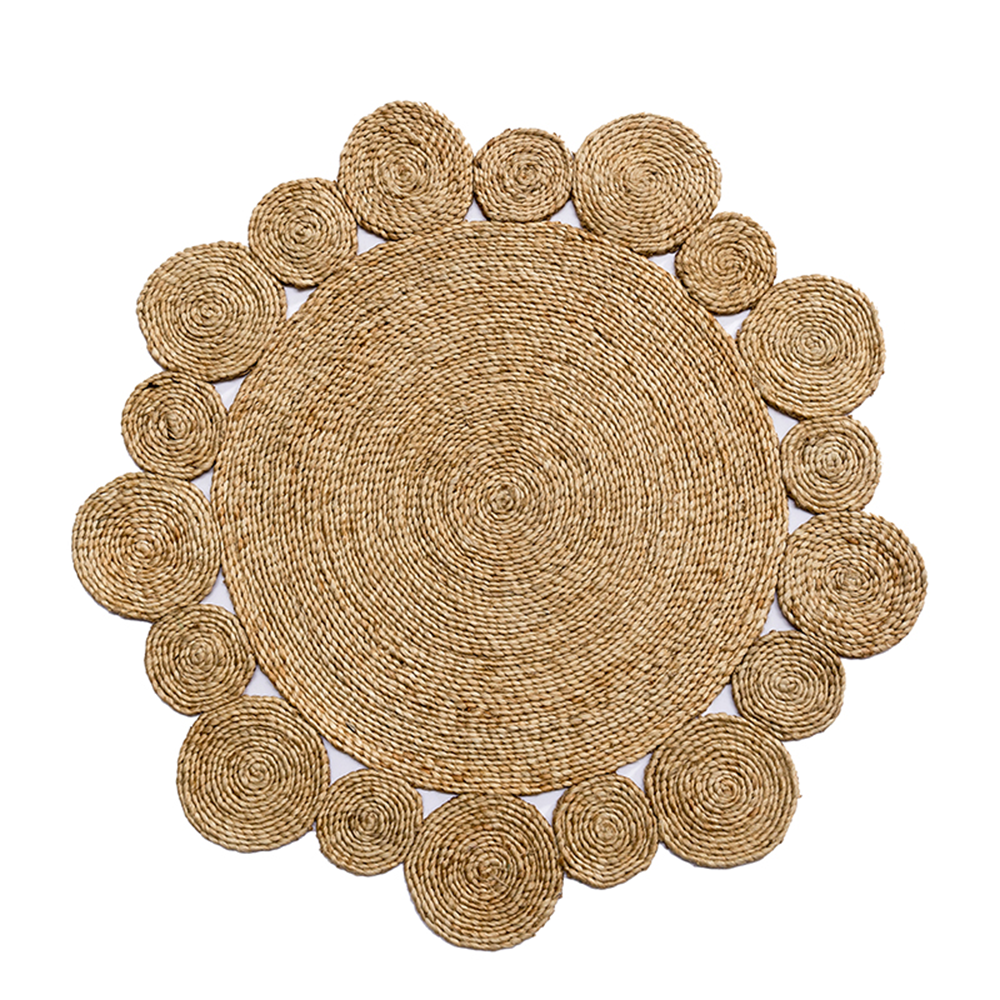 Natural Jute Hand-braided Rug 02 天然黃麻地毯 02