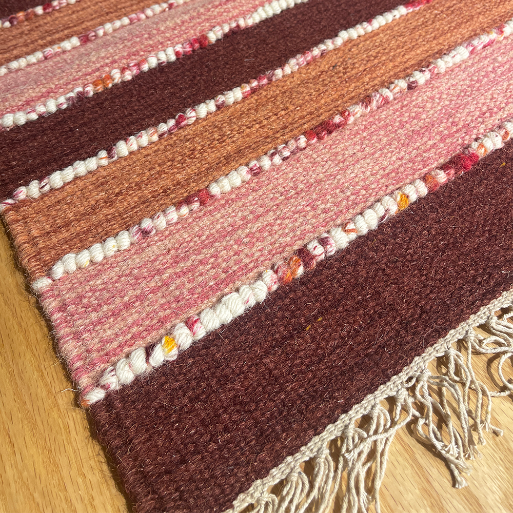 India Hand-braided Wool Rug (pink) 印度羊毛編織地毯
