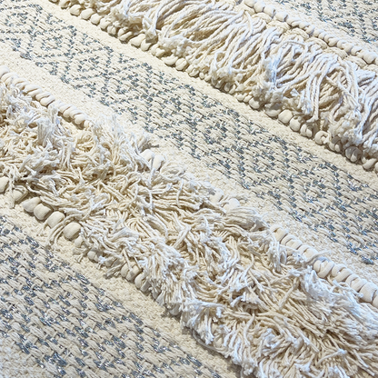 India Hand-braided Cotton Rug (white) 印度棉質編織地毯