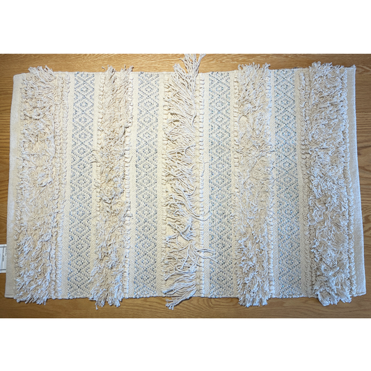India Hand-braided Cotton Rug (white) 印度棉質編織地毯