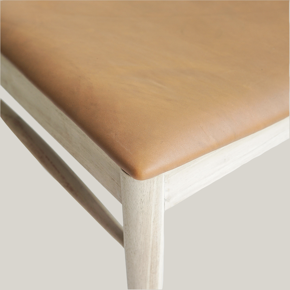 SAND Teak Dining Chair Leather 實木小牛皮餐椅