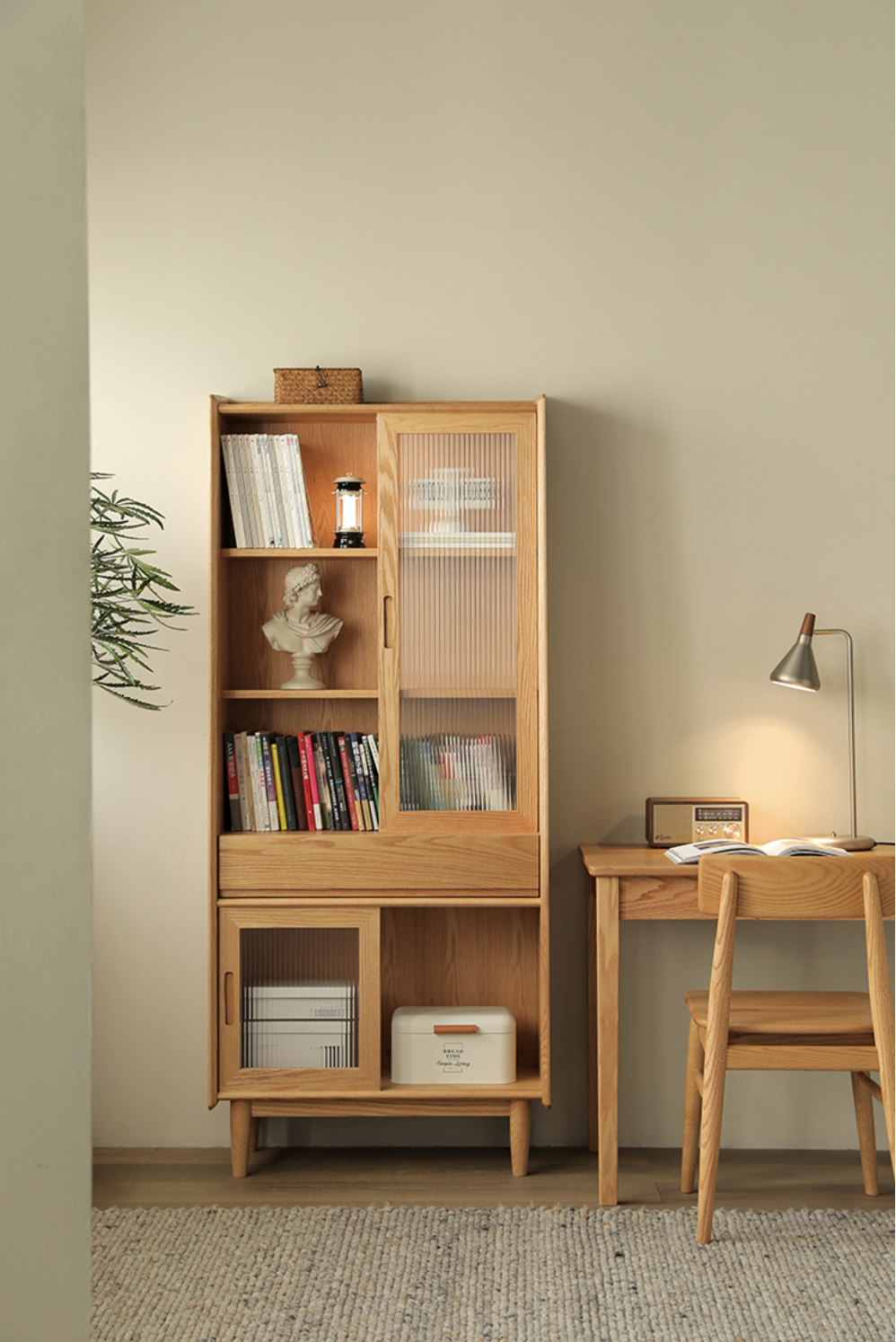 SIMPLY Book Cabinet 02 solid wood bookcase