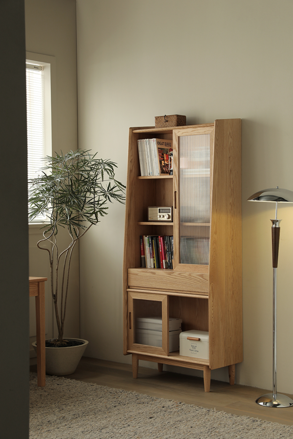 SIMPLY Book Cabinet 02 solid wood bookcase