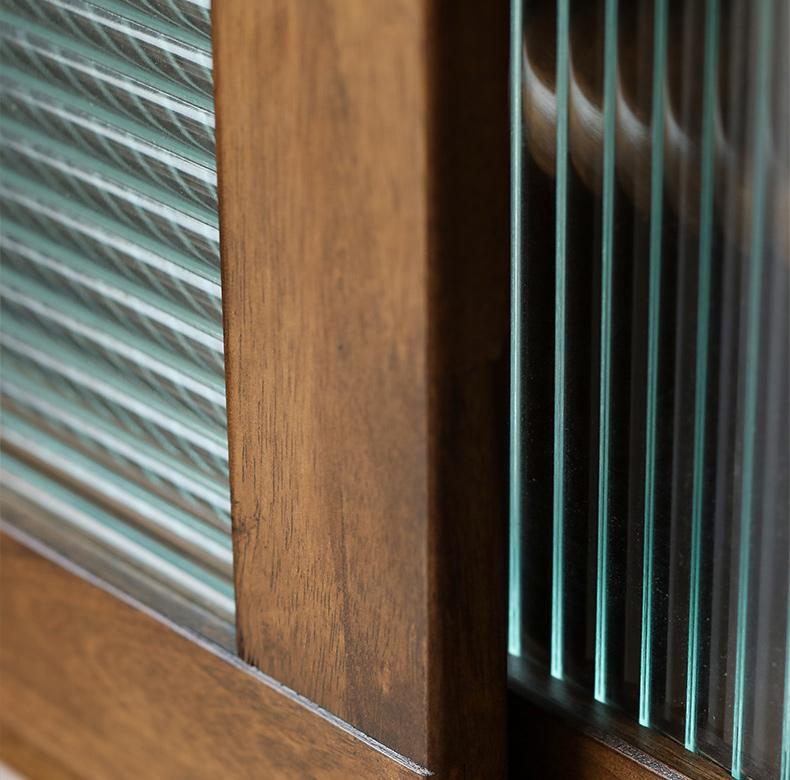 VARIETY 180/200 TV Board with Glass Sliding Door 實木玻璃趟門電視櫃
