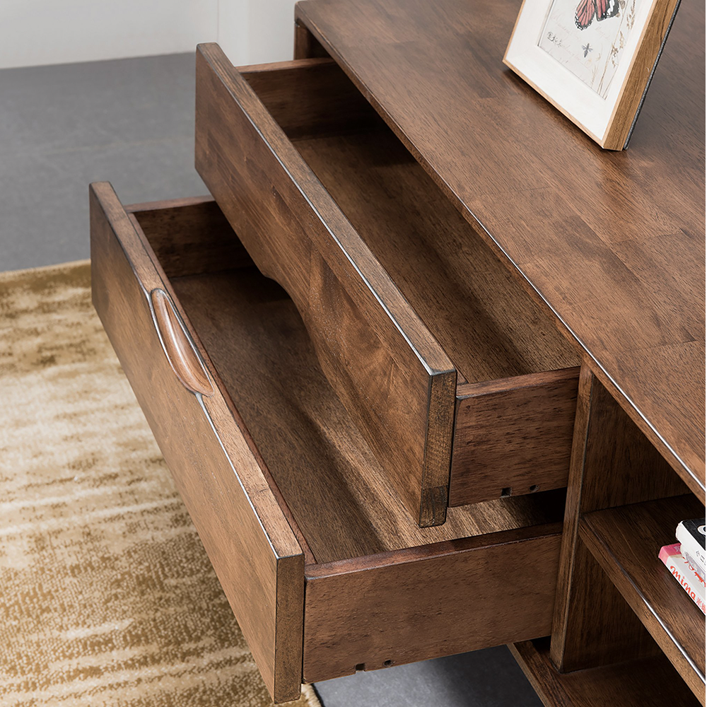 VARIETY 2-Drawer with Lift-up Door TV Board 實木電視櫃