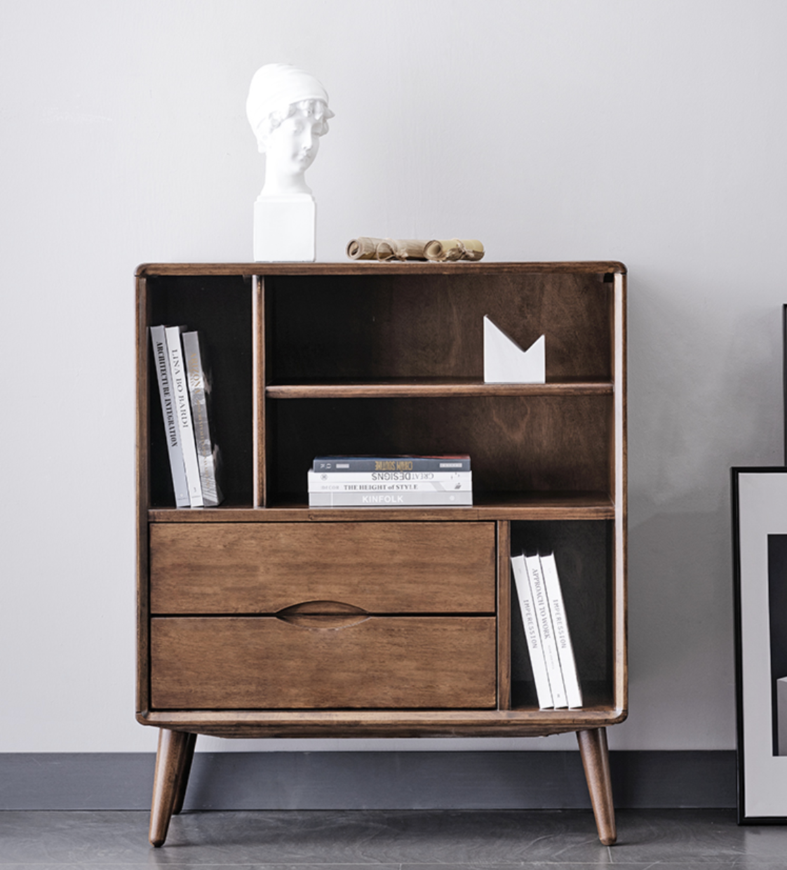 VARIETY Beside Cabinet with 2-drawer 實木邊櫃