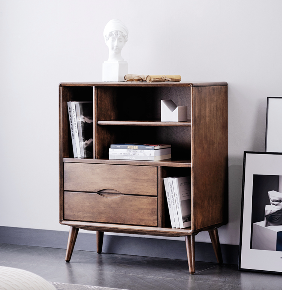 VARIETY Beside Cabinet with 2-drawer 實木邊櫃