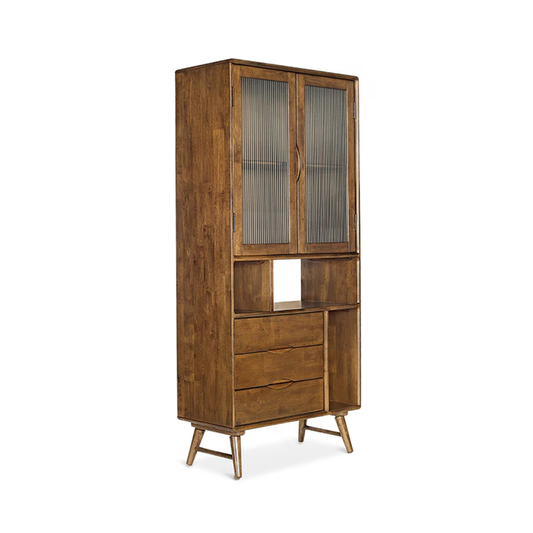 VARIETY Glass Board 04 solid wood glass storage cabinet