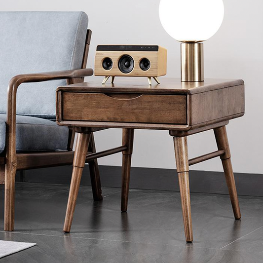 VARIETY Side Table with 1-Drawer solid wood bedside table