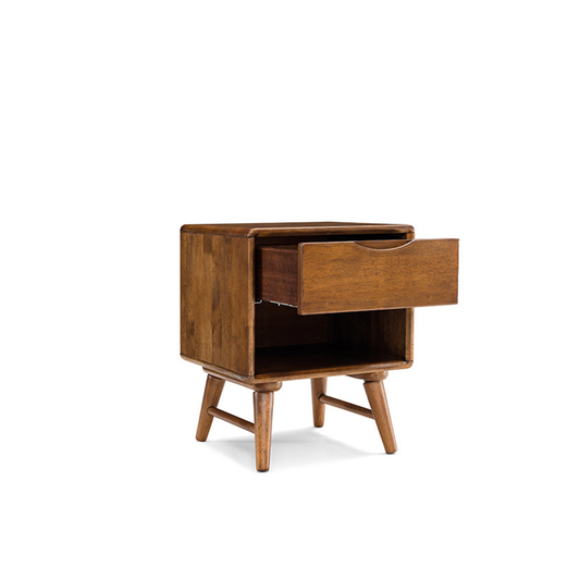 VARIETY Side Table with 1-Drawer 02 solid wood bedside table