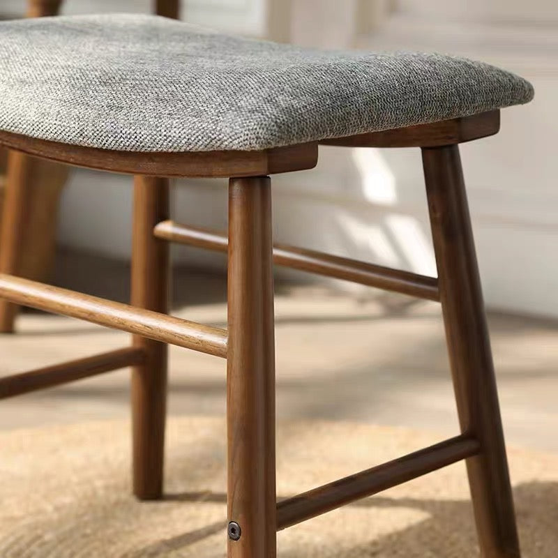 VARIETY Stool with Cushion 02 solid wood seat stool