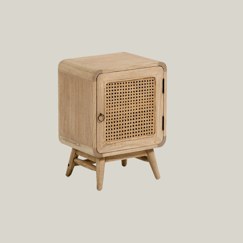VENTILO Bedside Table Indonesian neem wood bedside table