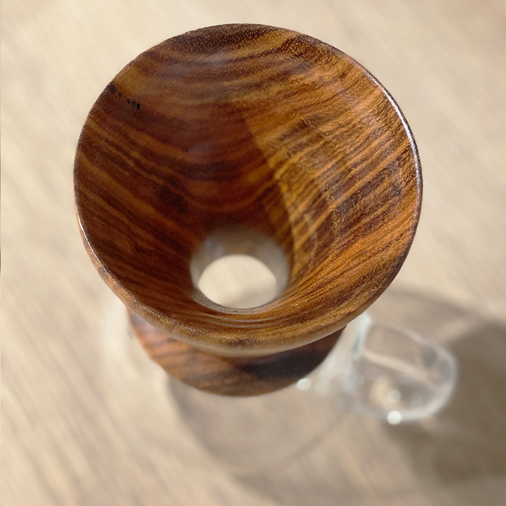 Zuomu|Coffee Dripper & Server wooden coffee filter cup and glass pot set