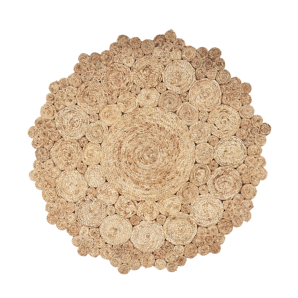 Natural Jute Hand-braided Rug 01 天然黃麻地毯 01