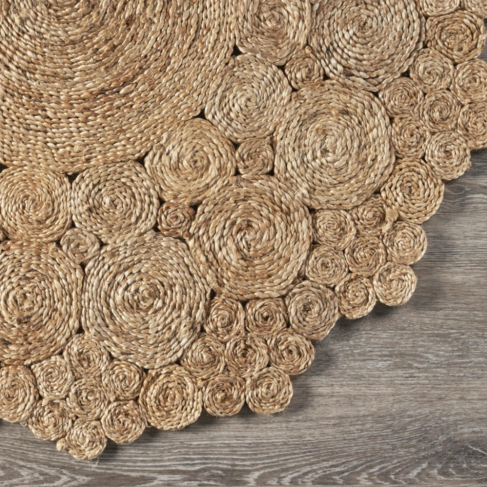 Natural Jute Hand-braided Rug 01 天然黃麻地毯 01